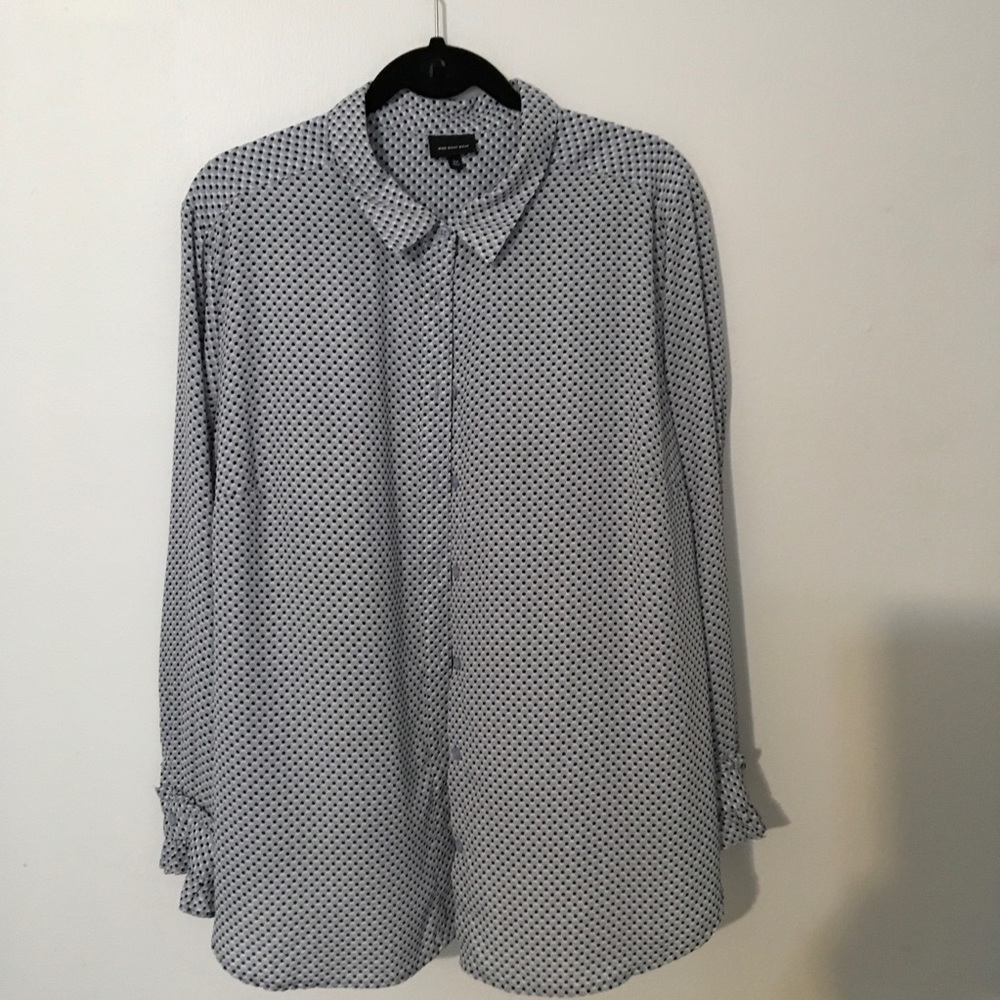 Plus size button down shirt